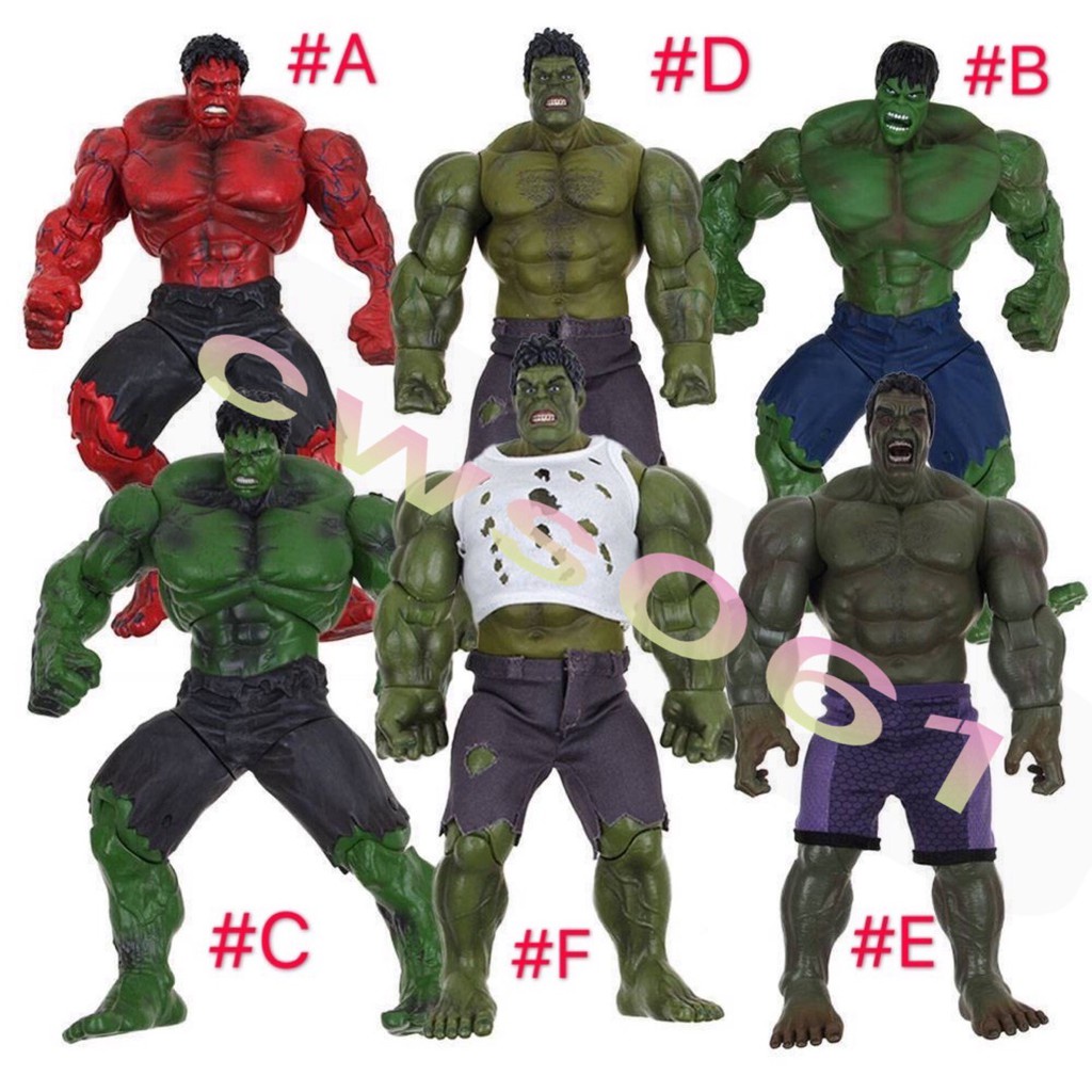 26-28 ซม.Marvel Legends The Avengers Incredible Hulk Red Hulk หลวมรูปของเล่นเด็กขนาดใหญ่ไวนิล Action