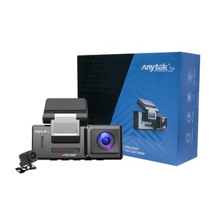 ANYTEK รุ่น A16 กล้องติดรถยนต์ความละเอียดระดับ 2K กล้องหลังความละเอียด 1080P มุมภาพกว้าง 170 องศา รับประกันศูนย์ไทย 1 ปี