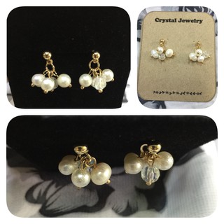 Pearl Grapes Design Earrings