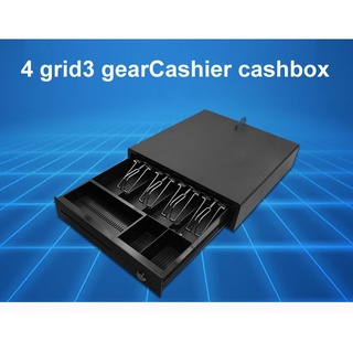 ลิ้นชักเก็บเงิน ลิ้นชักใส่เงิน ลิ้นชักทอนเงิน กล่องเงินสด พร้อมส่งในไทย Cash Drawer เชื่อมต่อ Port RJ11