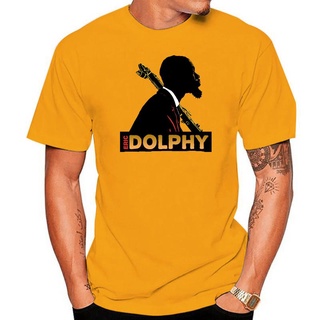 เสื้อยืดผ้าฝ้ายพิมพ์ลายขายดี เสื้อยืดแขนสั้น ผ้าฝ้าย พิมพ์ลาย Jazz Alto Saxophonist bass clarinetist Eric Dolphy แฟชั่นฤ
