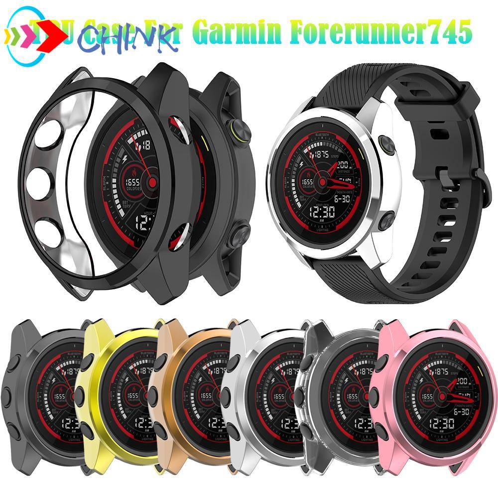 CHINK Plating TPU Protective Case For Garmin Forerunner 745 Watch Cover