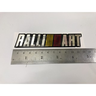 สติ๊กเกอร์เคลือบเรซิ่น RALLIART ตัวนูน