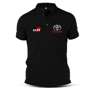 โตโยต้าToyota Polo Gr เสื้อยืดโปโลผ้าฝ้ายพิมพ์ลายขนาดใหญ่สําหรับผู้ชาย