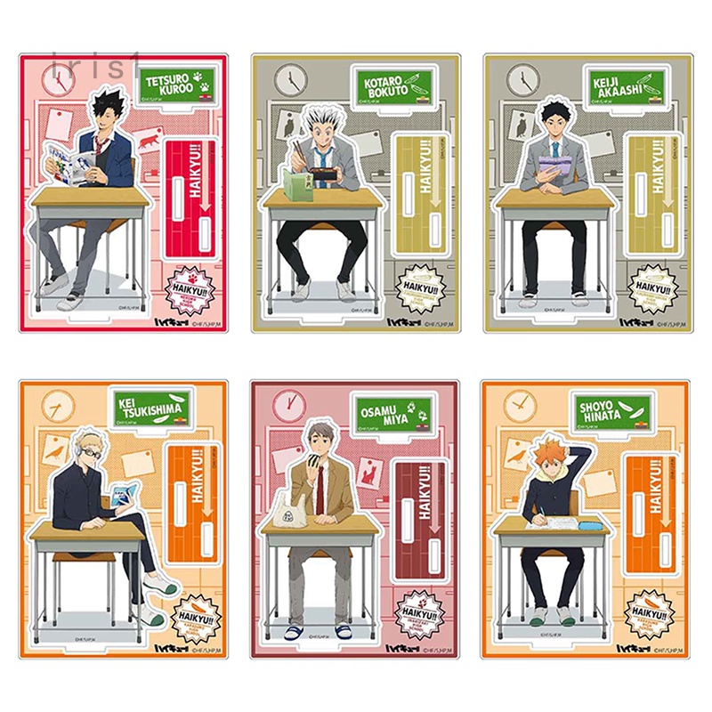 อนิเมะ Haikyuu!! โมเดลฟิกเกอร์อะคริลิคตั้งโต๊ะ ของเล่นสําหรับเด็ก
