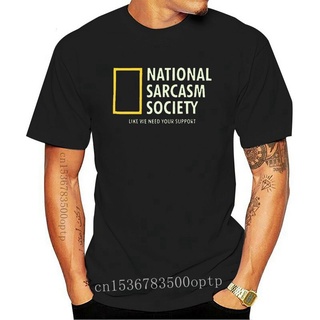 เสื้อยืดวินเทจกระหน่ํา เสื้อยืดลําลอง แขนสั้น พิมพ์ลาย NATIONAL SARCASM SOCIETY Heather S-3 S6-8-18-20 CAocgh90LEpelk21S