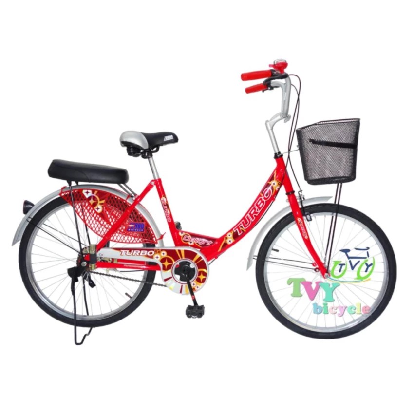 Turbo Bicycle จักรยาน รุ่น 24" DELIGHT (สีแดง)