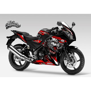 สติ๊กเกอร์ Full Body ลาย หมาป่า เต็มคัน รถรุ่น Honda CBR 300