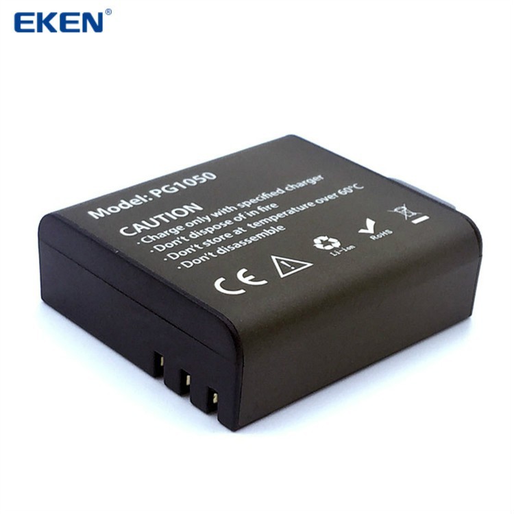 1050 Mah Battery สำหรับกล้องกล้องกันน้ำ Eken H3,V8s, H8, H9, H8R, H9R, H8 Pro, H6S ฯลฯ X1