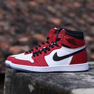 ►┇Nike Air Jordan 1 High OG Origin Story Spiderman Spider Man uty