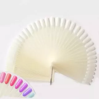 แผงทาสีตัวอย่างสีเล็บ แผงโชว์ใบพัด 50นิ้ว สีใส สีขุ่น สีดำ
