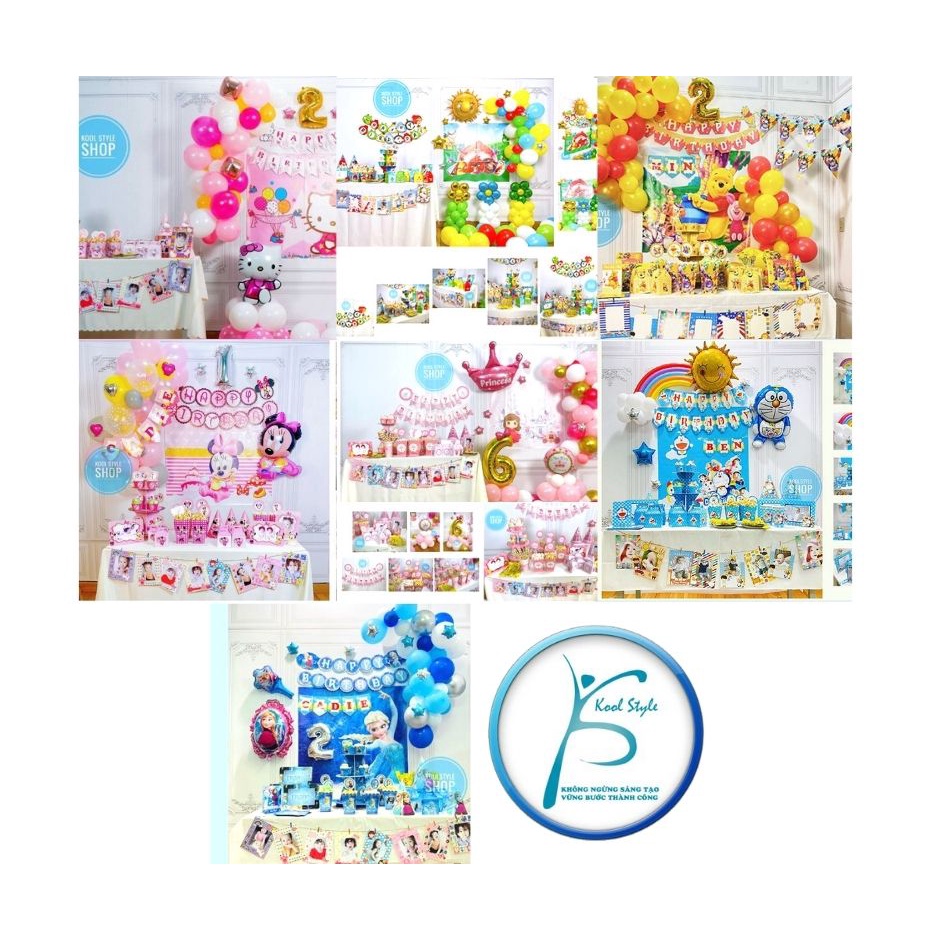 ชุดลูกโป่งประดับเองสําหรับฉากหลังวันเกิดและโต๊ะปาร์ตี้สําหรับเด็กผู้หญิง - Kool Party Exclusive