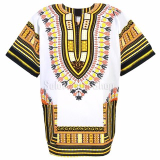 Dashiki African Shirt Cotton Hiphop เสื้อจังโก้ เสื้ออินเดีย เสื้อแอฟริกา เสื้อฮิปฮอป เสื้อโบฮีเมียน ad12wy