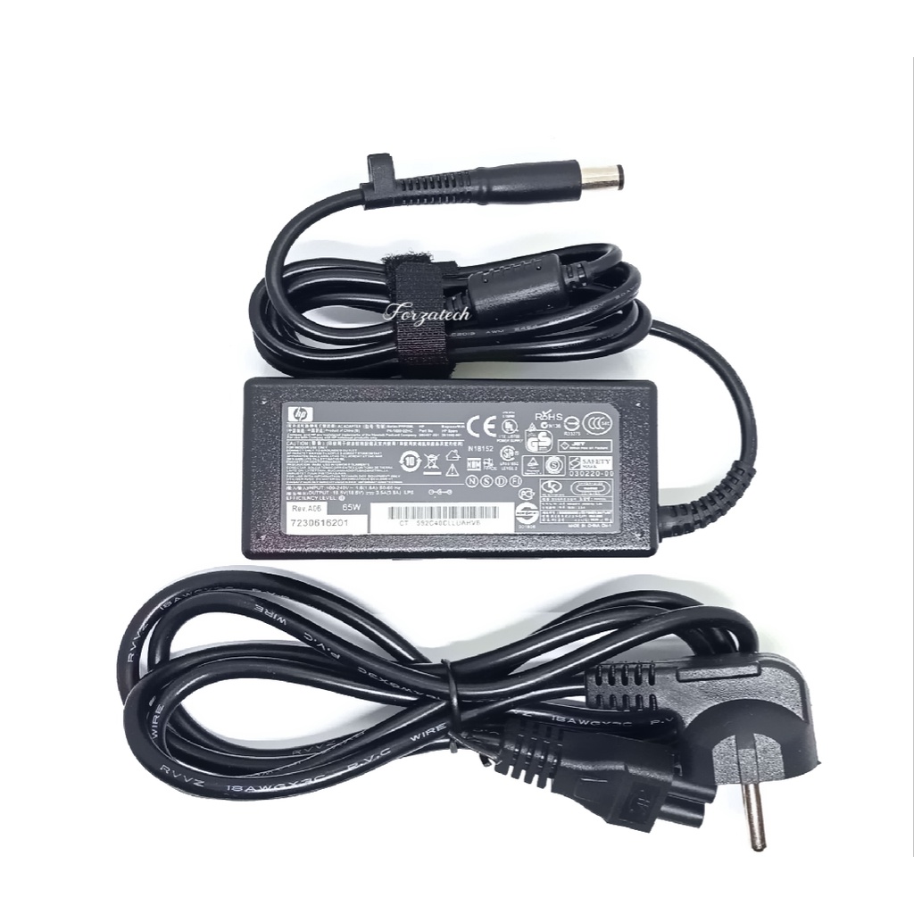 อะแดปเตอร์แล็ปท็อป HP 18.5v-3.5a 7.4*5.0 มม. Fit PROBOOK 6455b 6550b 6555 ใหม่