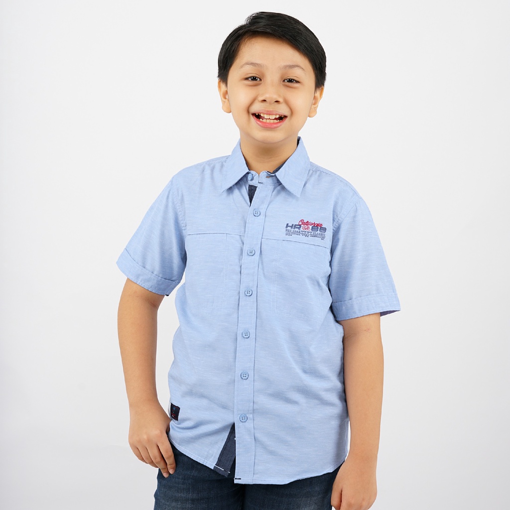 KEMEJA Cressida Kids Boy Blue Shirt - BB003B
