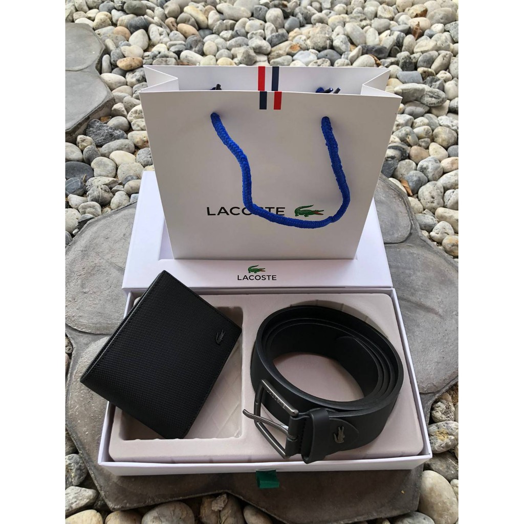 👄 เซตเข็มขัด & กระเป๋าสตางค์ Lacoste โคตรคุ้ม!! ‼️อ่านรายละเอียดสินค้าก่อนสั่งซื้อ‼️
