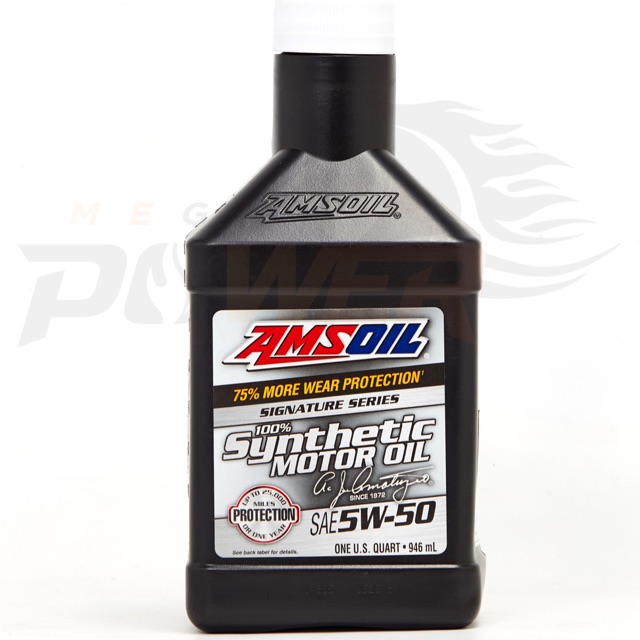 **ฟรีกรองตรงรุ่น** Amsoil SAE 5W-50  Signature Series 100% Synthetic Motor Oil