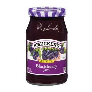 Smucker Jam Blackberry 340g. สมัคเกอร์แยมแบล็คเบอร์รี่ 340 กรัม