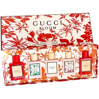 Gucci Flowers ชุดน้ําหอม กลิ่นดอกไม้บาน ติดทนนาน 5x5 มล. กล่องของขวัญวันวาเลนไทน์