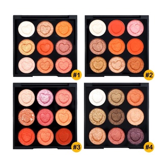 Sivanna Colors Velvet Eyeshadow 8g HF4002 ซีเวียน่า พาเลทอายแชโดว์ ประกายซิมเมอร์ 9ช่อง ขนาด8กรัม