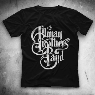 เสื้อยืด พิมพ์ลายวง The Allman Brothers สีดํา สําหรับผู้ชาย และผู้หญิง