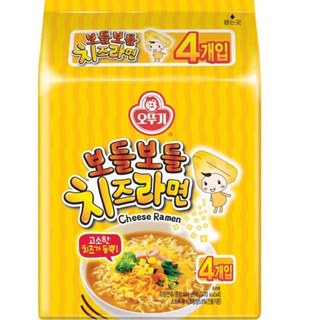 โอโตกิ ชีส ราเมียน แพ็ค 4 / Ottogi Cheese Ramen Pack 4 น้ำซุปรสเผ็ดผสมกับผงชีสเข้มข้นอย่างลงตัว