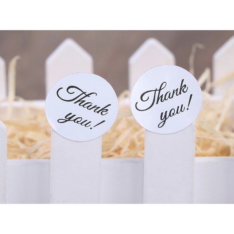 สติ๊กเกอร์ โรล 500 ดวง ขอบคุณ