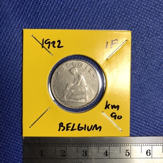 Special Lot No.60397 ปี1922 เบลเยี่ยม 1 FRANC  km90-BELGIE เหรียญสะสม เหรียญต่างประเทศ เหรียญเก่า หายาก ราคาถูก