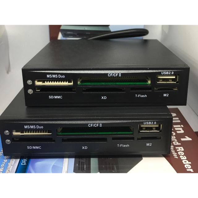 การ์ดรีดเดอร์ Internal Card Reader All in 1 USB 2.0 สีดำตัวอ่านการ์ด