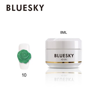 สีเจล เจลปั้น 4D Bluesky gel polish 4D gel 10 สีเขียว