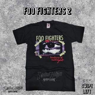 เสื้อยืดผ้าฝ้ายพิมพ์ลายแฟชั่น เสื้อยืด พิมพ์ลาย FOO FIGHTERS MEDICINE AT MIDNIGHT Builtup Band Music Rock Meeting Rebel