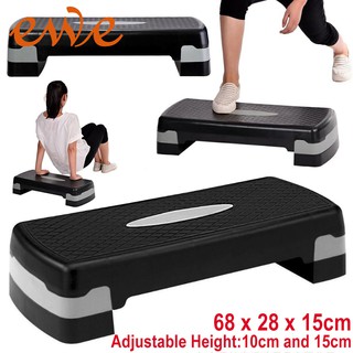 แท่นสเต็ป แอโรบิคสเต็ป Aerobic Step สเต็ปเปอร์เล่นแอโรบิคปรับปรุงความสูงได้ อุปกรณ์ออกกำลังกายแท่นเหยียบ # 20715