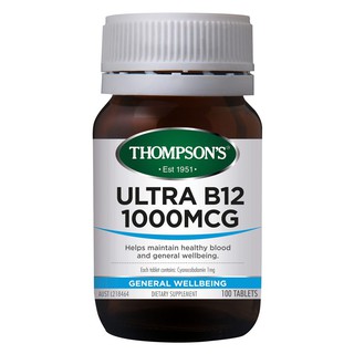 Thompsons Ultra B12 1000mcg 100 Tablets