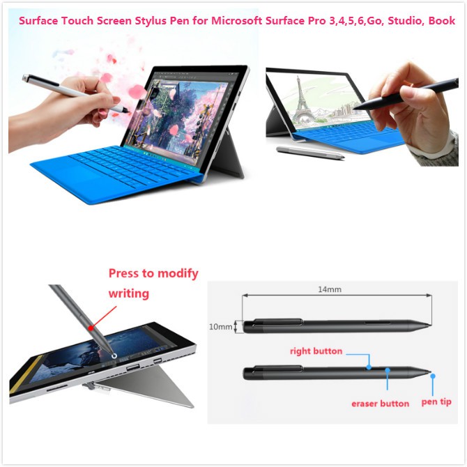 Surface Touch Screen Stylus Pen for Microsoft Surface 3/ Pro 3/ Pro 4/ Pro 5/ Pro 6/ Go/ Studio/ Book