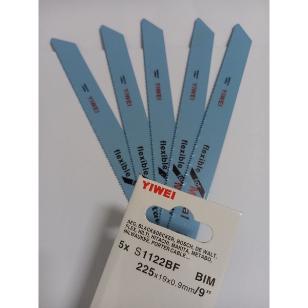 ใบเลื่อยชัก ตัดเหล็ก 225x19x0.9 mm. 9 นิ้ว แพ็ค5ใบ
