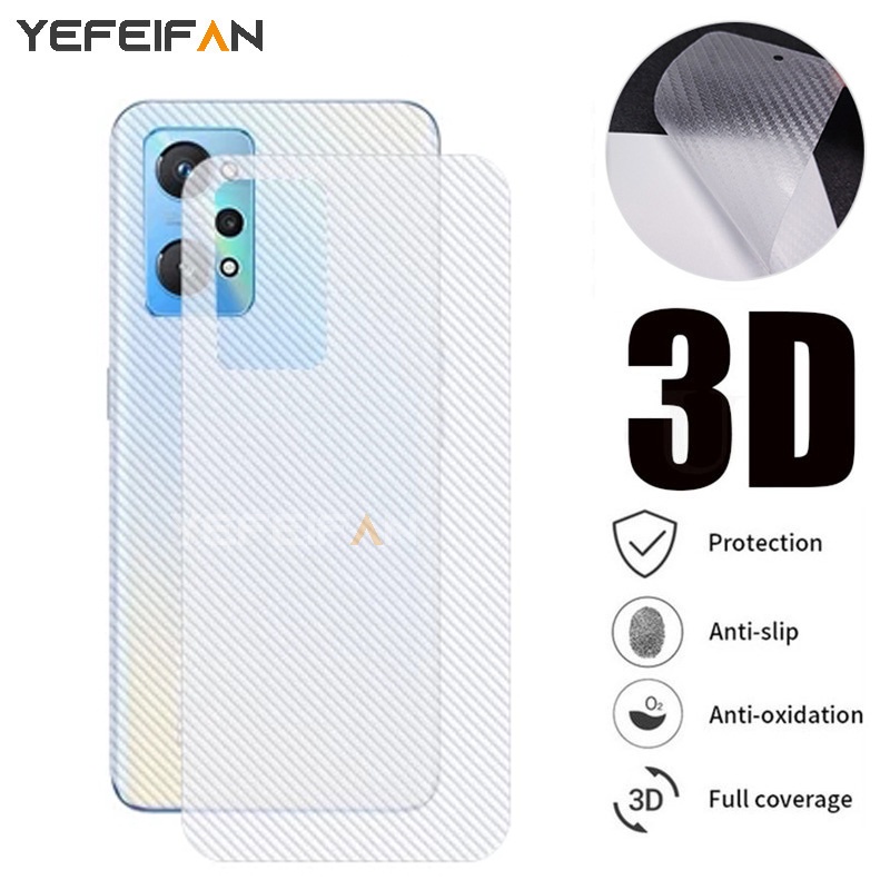 ฟิล์มหลัง Realme GT Neo2 8 X7 7 Pro C25s C25 C21 C17 C12 C11 2021 GT 5G Master Edition ตัวป้องกันหน้าจอสติกเกอร์คาร์บอนไฟเบอร์ 3D