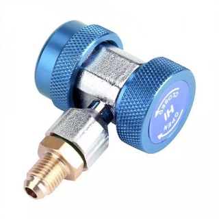 คอปเปอร์ เติมน้ํายาแอร์ R134a (สีน้ําเงิน) AC Coupler R-134a ฝั่งLow side เติมน้ำยาแอร์ R-134a