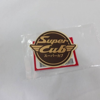 สติ๊กเกอร์(แบน)ติดบังลมหน้าแท้ super cub 1ชิ้น