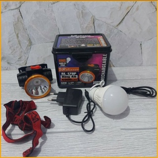 Senter Kepala 50W Bonus Lampu 4000mah