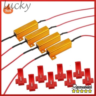 4 ชิ้น 50 w 8ohm ไฟ led ไฟสัญญาณสําหรับติดรถยนต์