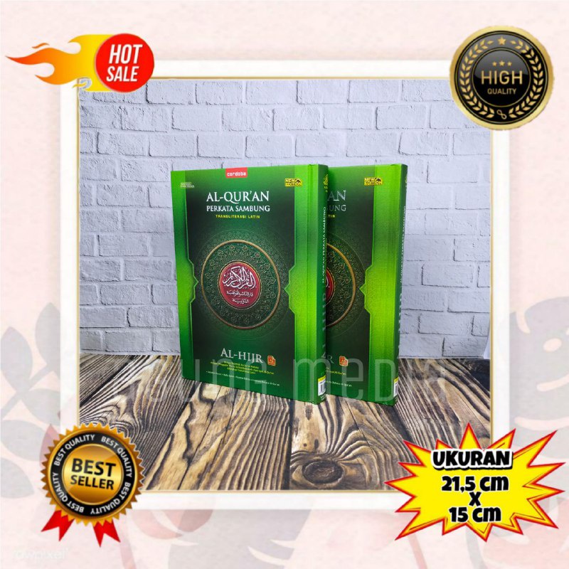 Al Quran Al Hijr A5 Perkata Sambung ปกแข็ง, Al Quran Transliteration, Al Quran แปล, Al Quran Rasm Ut