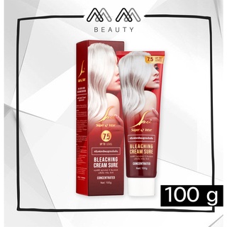 ครีมฟอกสีผม เอสพีวี ซุปเปอร์วี อินเตอร์ บลีชชิ่ง ครีม ชีวร์ Spv Super V Inter Bleaching Cream Sure 100 g.