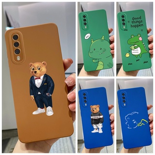 เคสซิลิโคนนิ่ม ลายไดโนเสาร์ สําหรับ Samsung Galaxy A7 2018 A30s A50 A50s