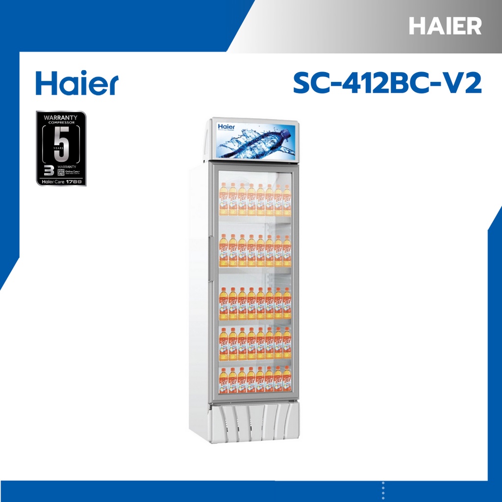 ตู้แช่เครื่องดื่ม HAIER SC-412BC-V2 13.8 คิว สีขาว