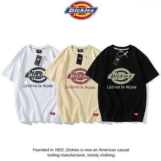 เสื้อยืดแขนสั้น คอกลม พิมพ์ลาย Dickies สไตล์คลาสสิก สําหรับผู้ชาย และผู้หญิงS-5XL