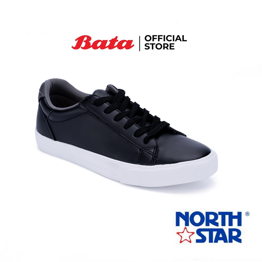 Bata บาจา ยี่ห้อ North Star รองเท้าสนีคเคอร์ Sneakers รองเท้าผ้าใบทรงลำลอง สำหรับผู้ชายรุ่น Nevin สีดำ 8216601