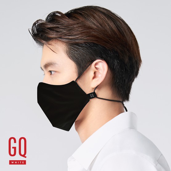 GQWhite™ Mask หน้ากากผ้า กันน้ำ สีดำ (หน้ากาก GQ Mask) #7