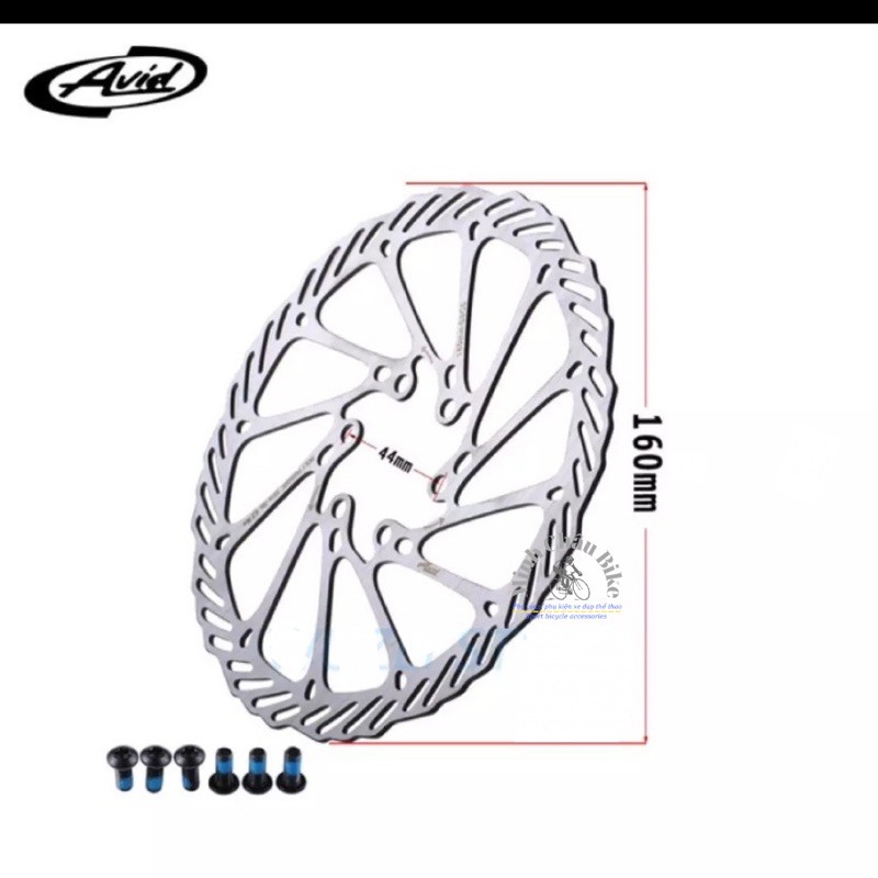 Avid G3/HS1 ดิสก์เบรกจักรยาน - 160 มม. (รวมสลักเกลียว 5 มม. 6 ตัว)