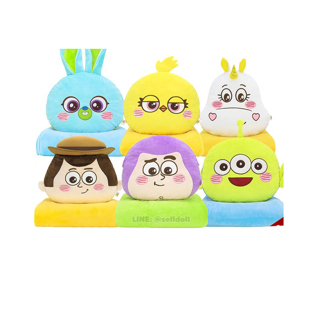 หมอนผ้าห่ม ทอยสตอรี่ ลิขสิทธิ์แท้ / หมอนตุ๊กตา Toy Story Bashful ของขวัญ Woody Buzz Alien Bunny Ducky Buttercup Disney