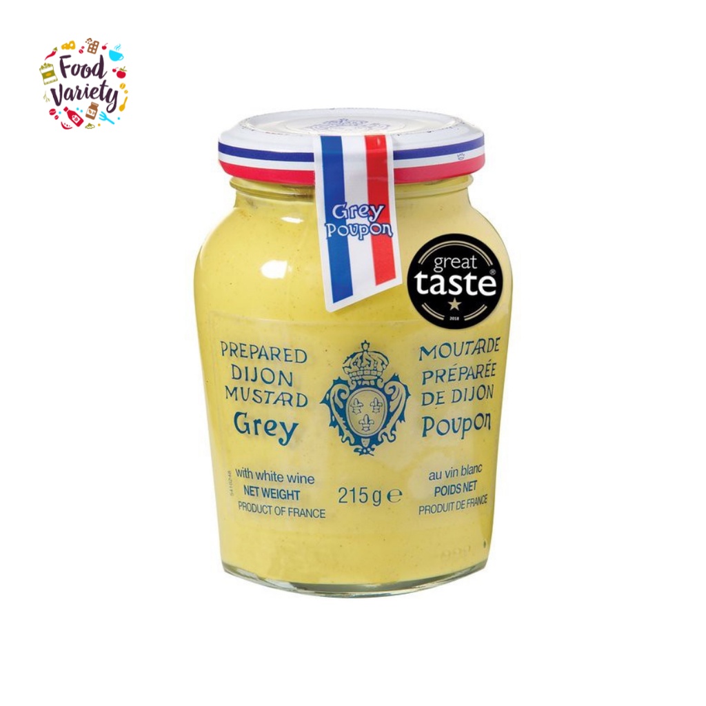 Grey Poupon Dijon Mustard with White Wine 215g